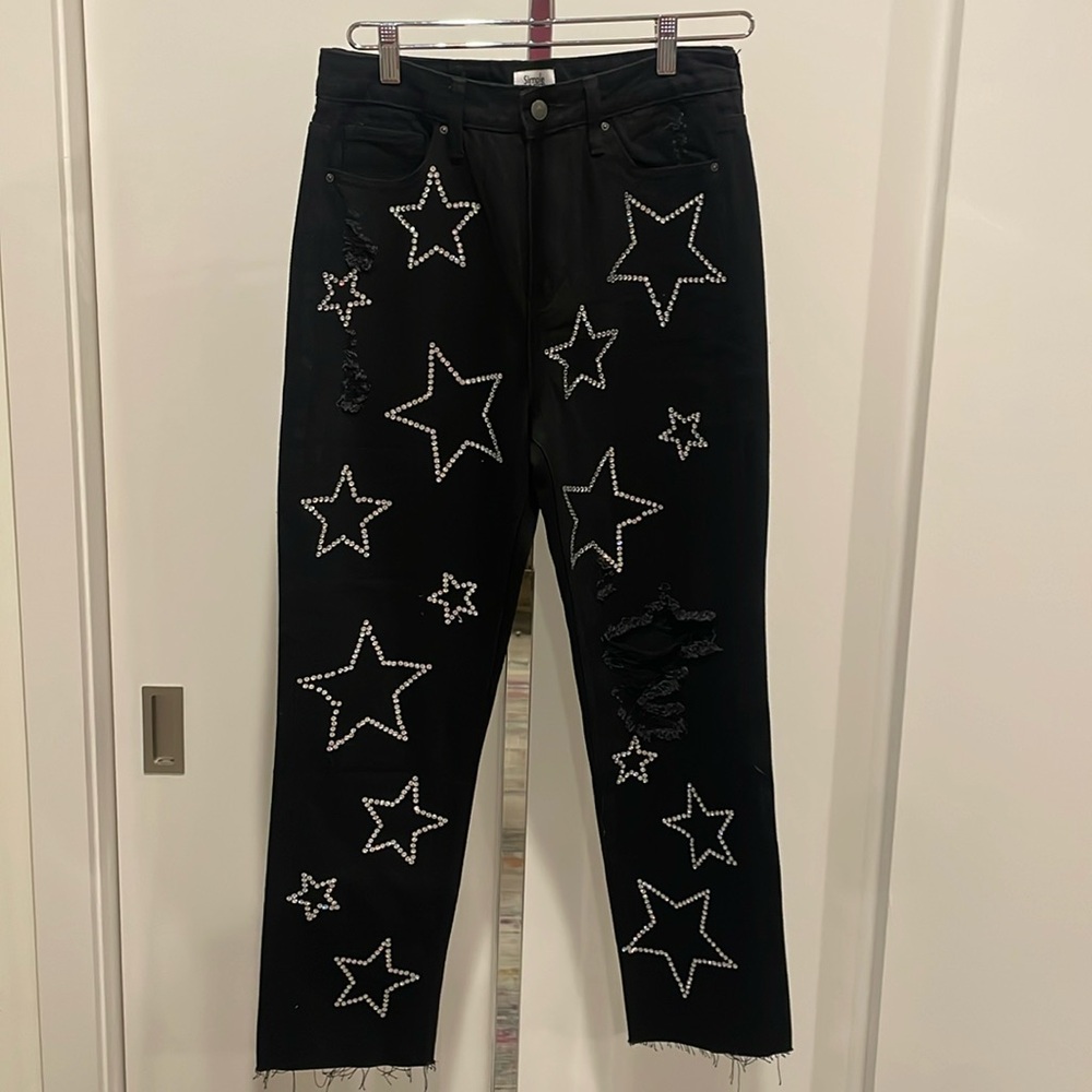 Simple Society black star jeans